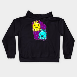 Kawaii Octopus Monster Plushies Kids Hoodie